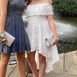 strapless homecoming dress